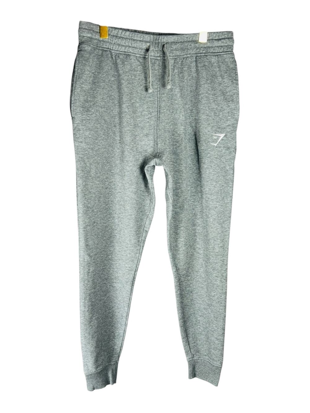 Gymshark Crest Gray Slim Fit Joggers Men's Size M Cotton Blend Sweatpants